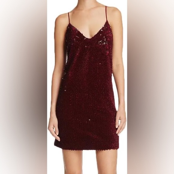 Kendall + Kylie Women's Sequined Velvet Slip Dress - Picture 3 of 4